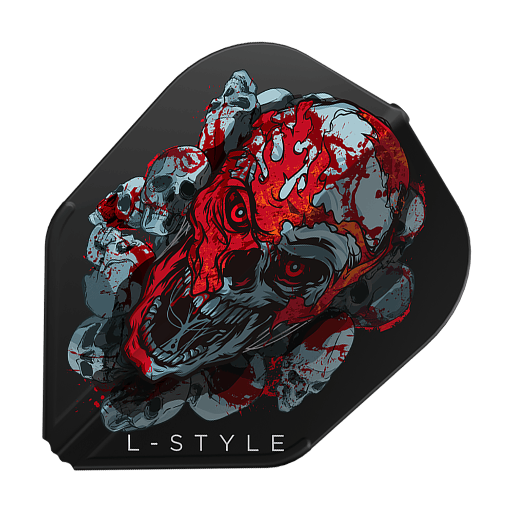 Abgebildet sind L-Style Ryan Searle Signature V4 Black L3EZ Flights. Die schwarzen Flights wurden für maximale Leistung entwickelt.